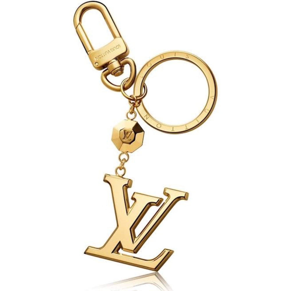 NWT Louis VUITTON LV Bag Charm & Key Holder Gold